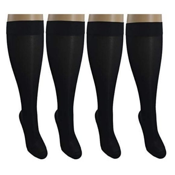 4 Sheer Pair Large/X-Large Ladies Compression Sock - Picture 1 of 8